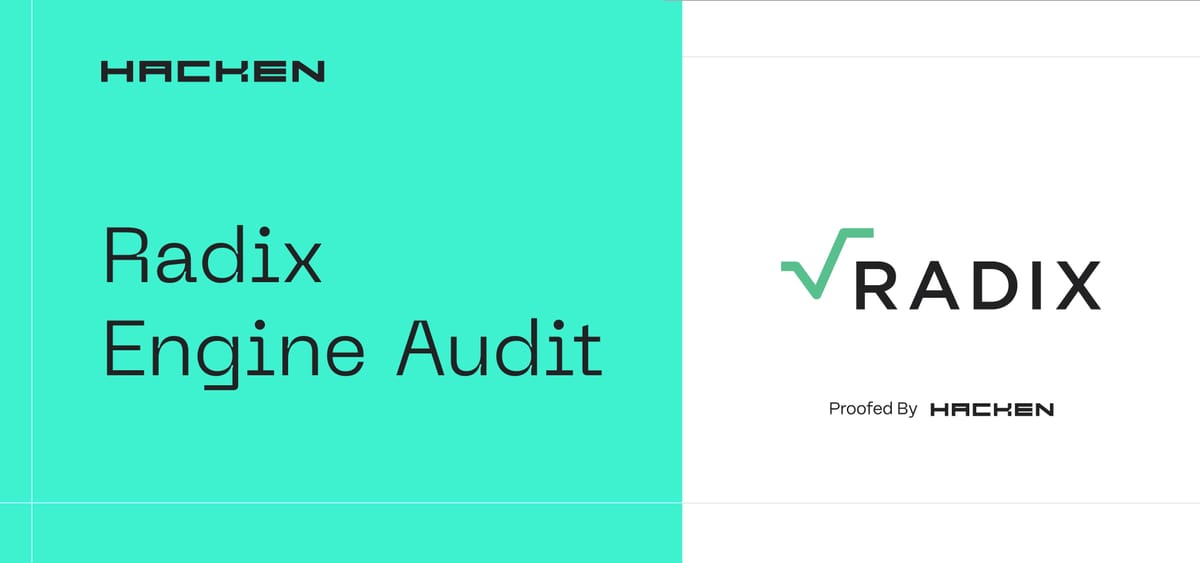Blockchain Protocol Audit For Radix Engine