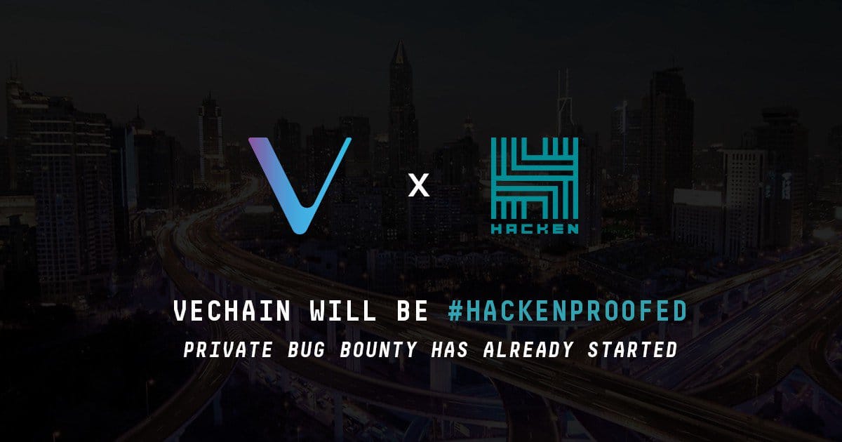 VeChain Launches Bug Bounty Program on HackenProof