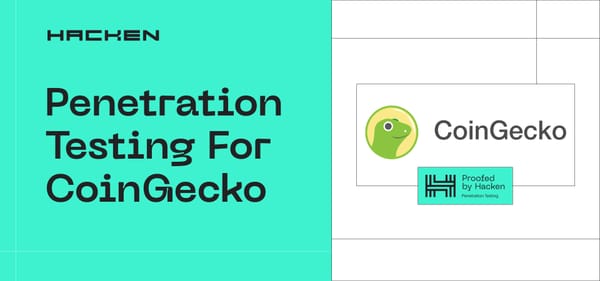 CoinGecko Penetration Testing