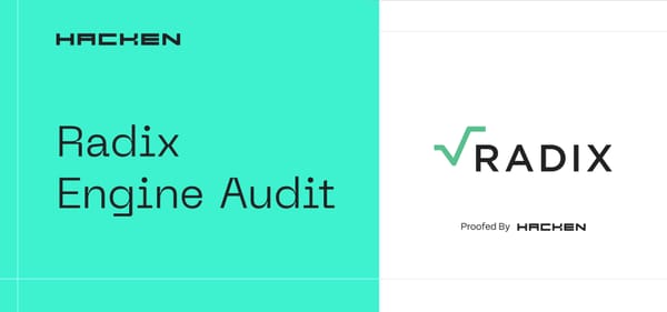 Blockchain Protocol Audit For Radix Engine
