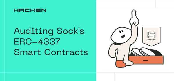 Smart Contract Audit of Sock's ERC-4337 Compliant Self-Custodial Trading Platform